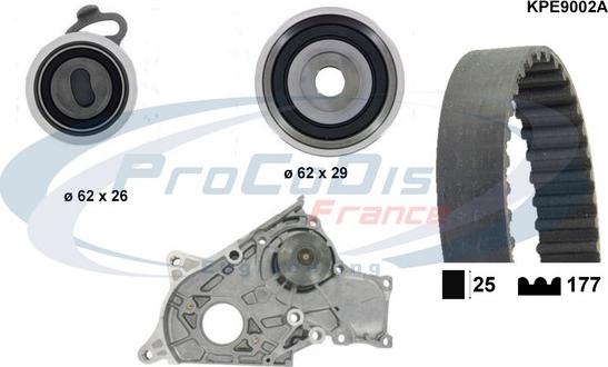 Procodis France KPE9002A - Pompe à eau + kit de courroie de distribution cwaw.fr