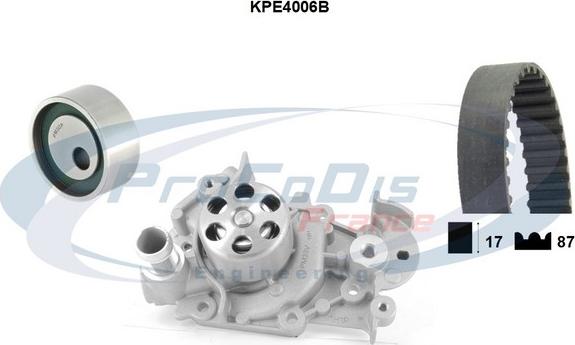 Procodis France KPE4006B - Pompe à eau + kit de courroie de distribution cwaw.fr