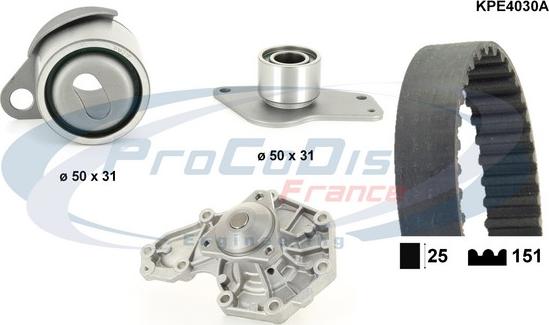 Procodis France KPE4030A - Pompe à eau + kit de courroie de distribution cwaw.fr