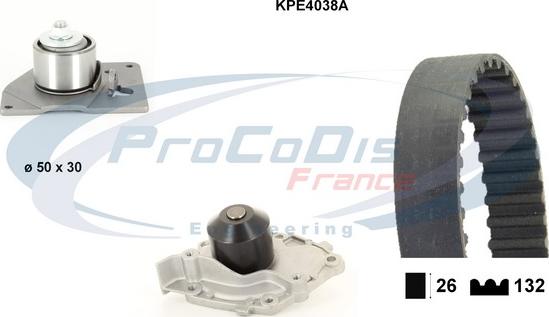 Procodis France KPE4038A - Pompe à eau + kit de courroie de distribution cwaw.fr