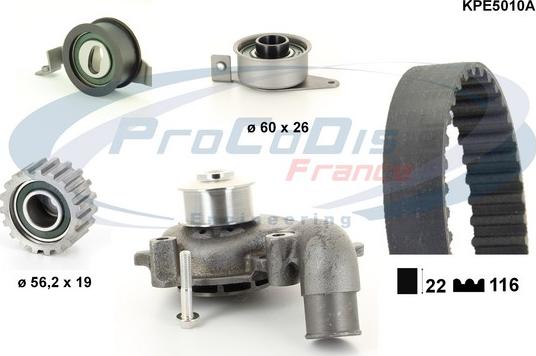 Procodis France KPE5010A - Pompe à eau + kit de courroie de distribution cwaw.fr