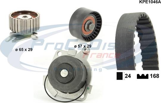 Procodis France KPE1046A - Pompe à eau + kit de courroie de distribution cwaw.fr