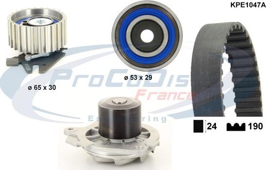 Procodis France KPE1047A - Pompe à eau + kit de courroie de distribution cwaw.fr