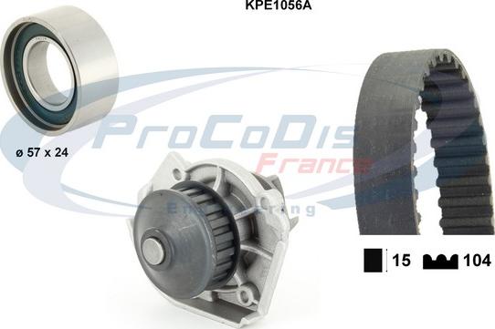 Procodis France KPE1056A - Pompe à eau + kit de courroie de distribution cwaw.fr