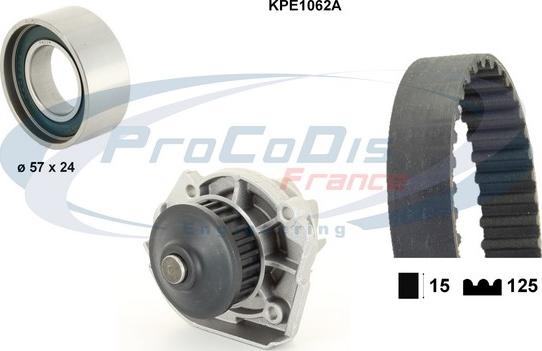 Procodis France KPE1062A - Pompe à eau + kit de courroie de distribution cwaw.fr