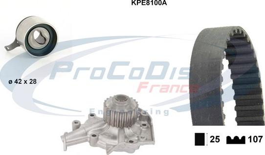 Procodis France KPE8100A - Pompe à eau + kit de courroie de distribution cwaw.fr