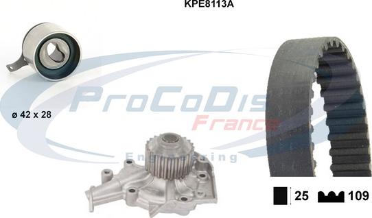 Procodis France KPE8113A - Pompe à eau + kit de courroie de distribution cwaw.fr