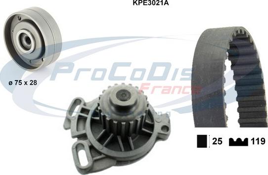 Procodis France KPE3021A - Pompe à eau + kit de courroie de distribution cwaw.fr