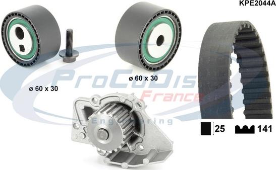 Procodis France KPE2044A - Pompe à eau + kit de courroie de distribution cwaw.fr