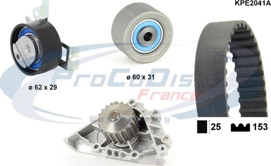 Procodis France KPE2041A - Pompe à eau + kit de courroie de distribution cwaw.fr