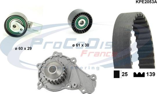 Procodis France KPE2053A - Pompe à eau + kit de courroie de distribution cwaw.fr