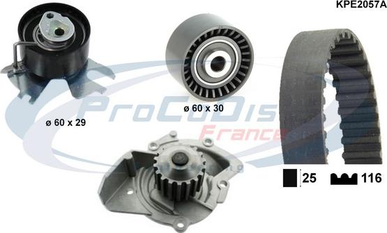 Procodis France KPE2057A - Pompe à eau + kit de courroie de distribution cwaw.fr