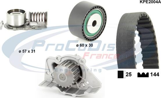 Procodis France KPE2004A - Pompe à eau + kit de courroie de distribution cwaw.fr