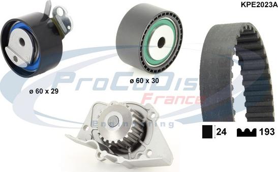 Procodis France KPE2023A - Pompe à eau + kit de courroie de distribution cwaw.fr