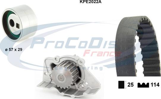 Procodis France KPE2022A - Pompe à eau + kit de courroie de distribution cwaw.fr