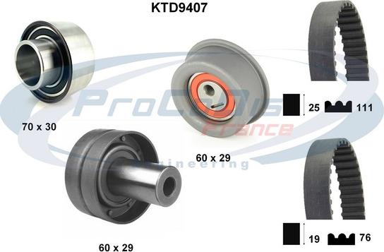 Procodis France KTD9407 - Kit de distribution cwaw.fr