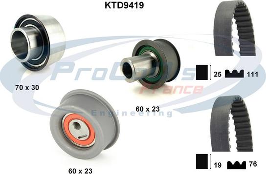 Procodis France KTD9419 - Kit de distribution cwaw.fr