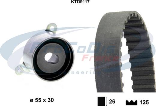 Procodis France KTD9117 - Kit de distribution cwaw.fr