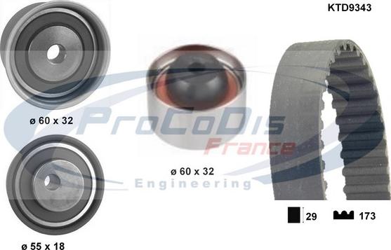 Procodis France KTD9343 - Kit de distribution cwaw.fr