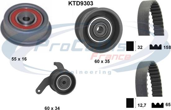 Procodis France KTD9303 - Kit de distribution cwaw.fr