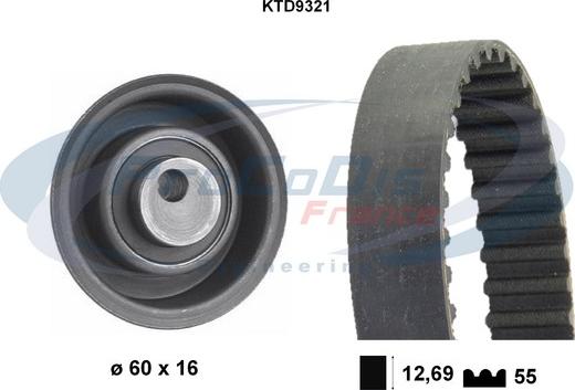 Procodis France KTD9321 - Kit de distribution cwaw.fr