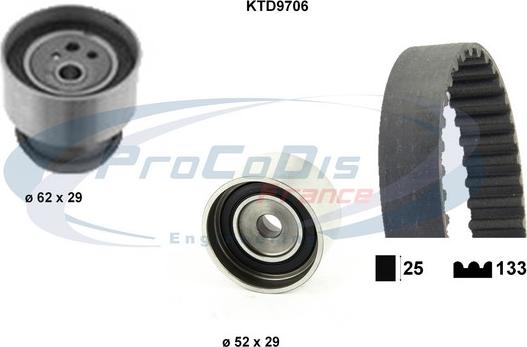 Procodis France KTD9706 - Kit de distribution cwaw.fr