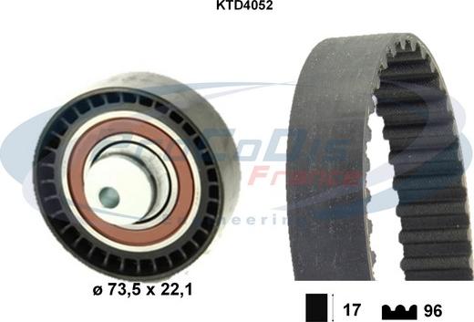 Procodis France KTD4052 - Kit de distribution cwaw.fr