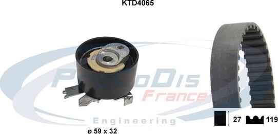 Procodis France KTD4065 - Kit de distribution cwaw.fr