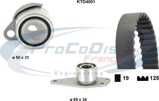 Procodis France KTD4001 - Kit de distribution cwaw.fr