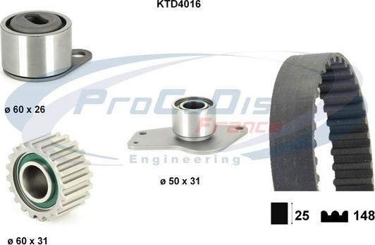 Procodis France KTD4016 - Kit de distribution cwaw.fr