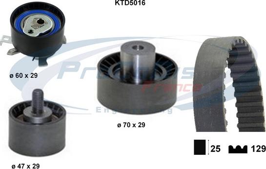 Procodis France KTD5016 - Kit de distribution cwaw.fr