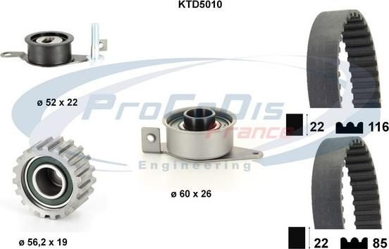 Procodis France KTD5010 - Kit de distribution cwaw.fr