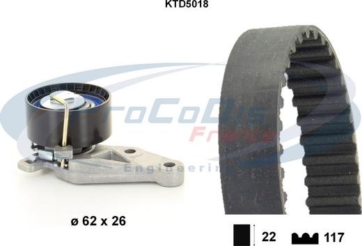 Procodis France KTD5018 - Kit de distribution cwaw.fr