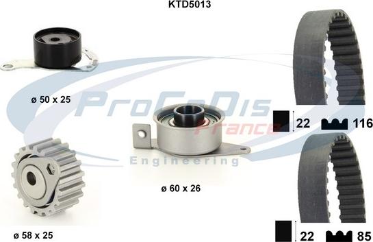 Procodis France KTD5013 - Kit de distribution cwaw.fr