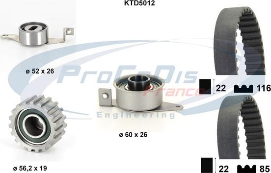 Procodis France KTD5012 - Kit de distribution cwaw.fr