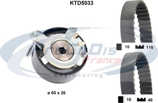 Procodis France KTD5033 - Kit de distribution cwaw.fr