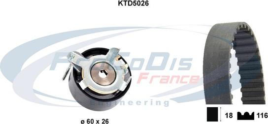 Procodis France KTD5026 - Kit de distribution cwaw.fr