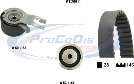 Procodis France KTD6511 - Kit de distribution cwaw.fr