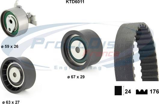 Procodis France KTD6011 - Kit de distribution cwaw.fr