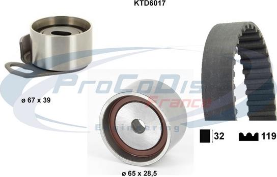 Procodis France KTD6017 - Kit de distribution cwaw.fr