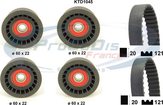 Procodis France KTD1045 - Kit de distribution cwaw.fr