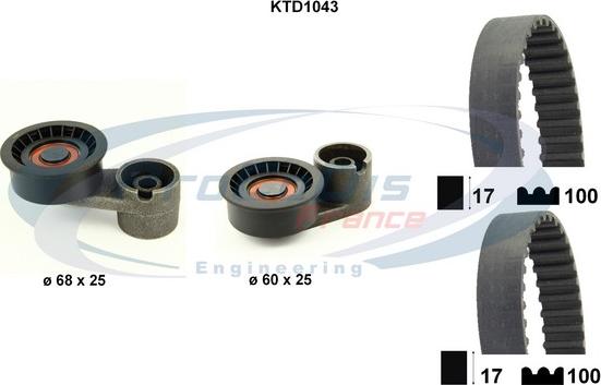 Procodis France KTD1043 - Kit de distribution cwaw.fr