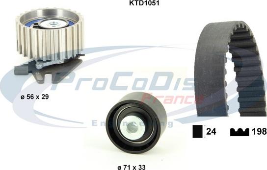 Procodis France KTD1051 - Kit de distribution cwaw.fr