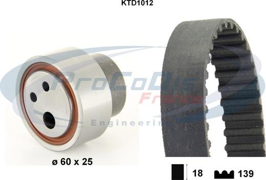 Procodis France KTD1012 - Kit de distribution cwaw.fr