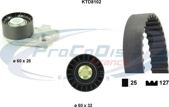 Procodis France KTD8102 - Kit de distribution cwaw.fr