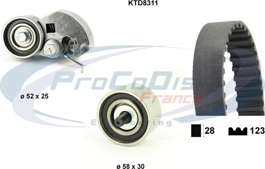 Procodis France KTD8311 - Kit de distribution cwaw.fr