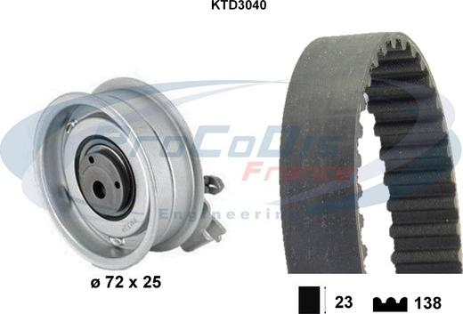 Procodis France KTD3040 - Kit de distribution cwaw.fr