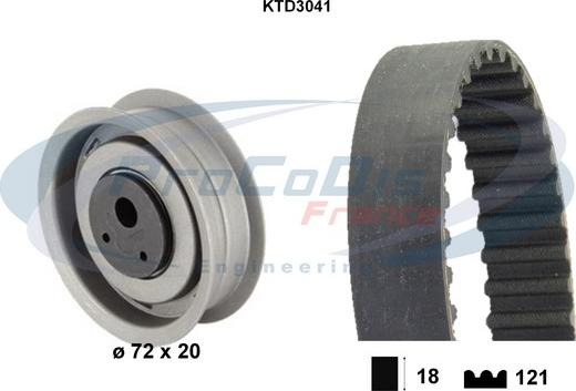 Procodis France KTD3041 - Kit de distribution cwaw.fr