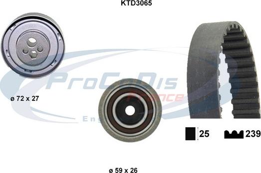 Procodis France KTD3065 - Kit de distribution cwaw.fr