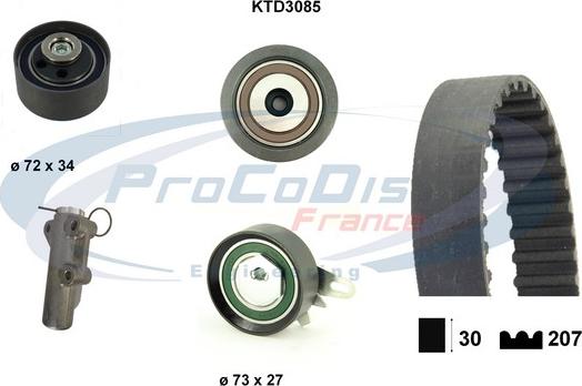 Procodis France KTD3085 - Kit de distribution cwaw.fr